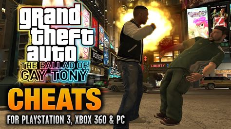 cheats ballad of gay tony|Grand Theft Auto IV: The Ballad of Gay Tony PC Cheats.